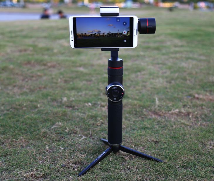 Tracciamento oggetto automatico AFI V5 Monopiede Gomito palmare palmare 3 assi Selfie-stick per fotocamera
